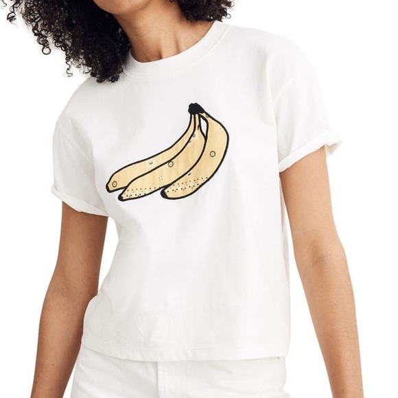 Madewell Tops - MADEWELL Bandana Banana Easy Crop Tee